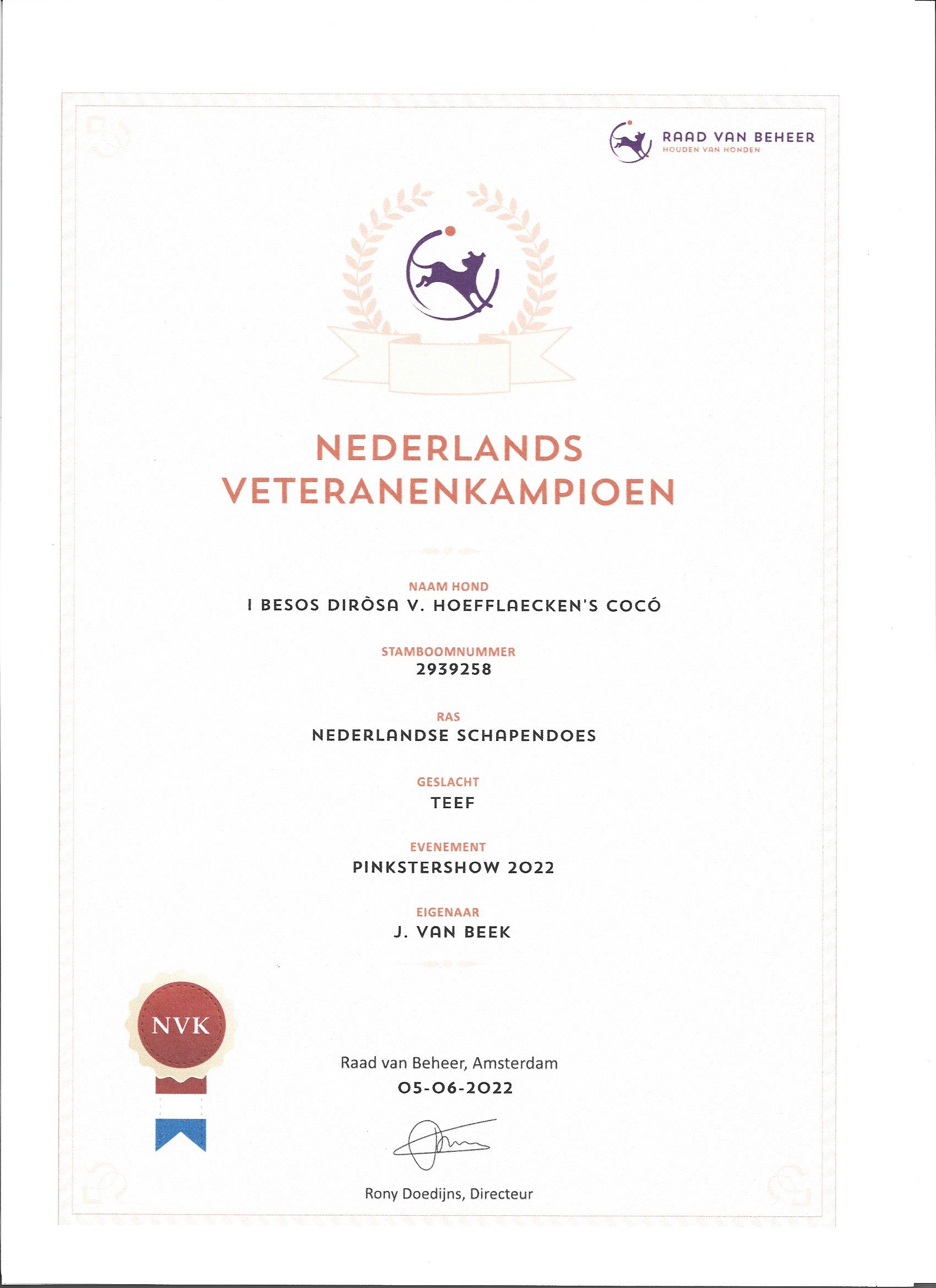 Ch Netherlands Veteran